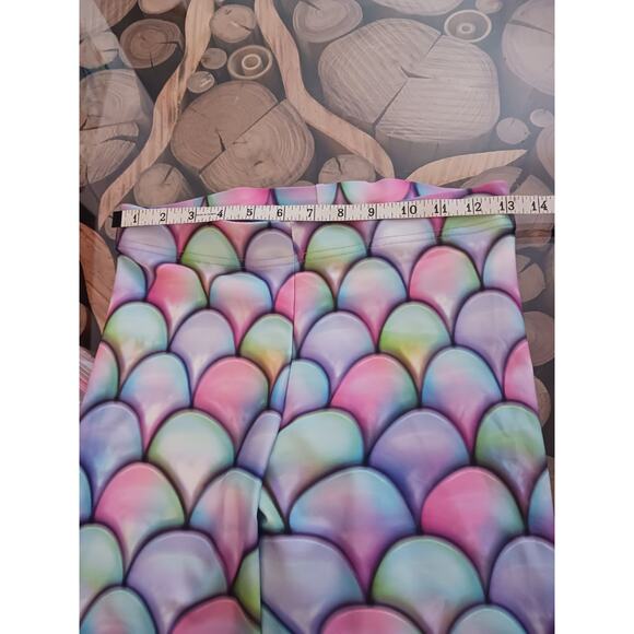 Art of Where Mermaid Fin Scales Leggings Custom Printed Medium - Picture 5 of 9